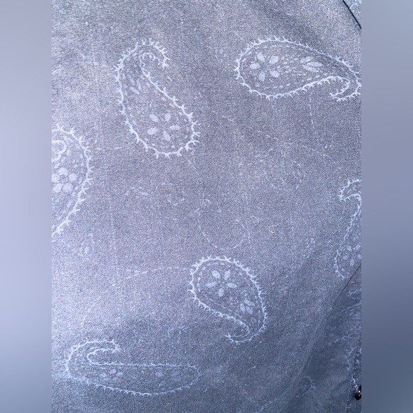 Rare Vintage 80’s Western Style Button Up Down Shirt Paisley pattern - Picture 4 of 5